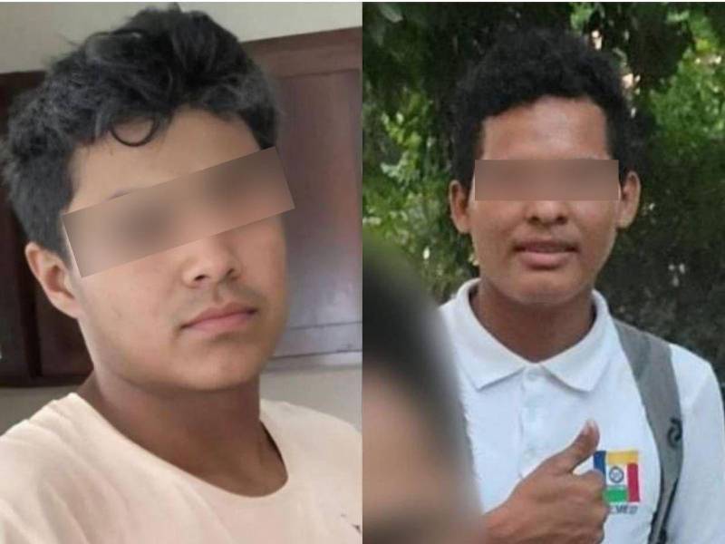 Brayan Josué Núñez Pineda y Luis Eduardo Cardona Miranda, estudiantes asesinados en San Pedro Sula.