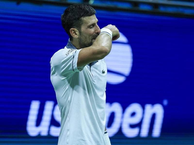 Novak Djokovic no pudo contener el llanto en su eliminación del US Open.
