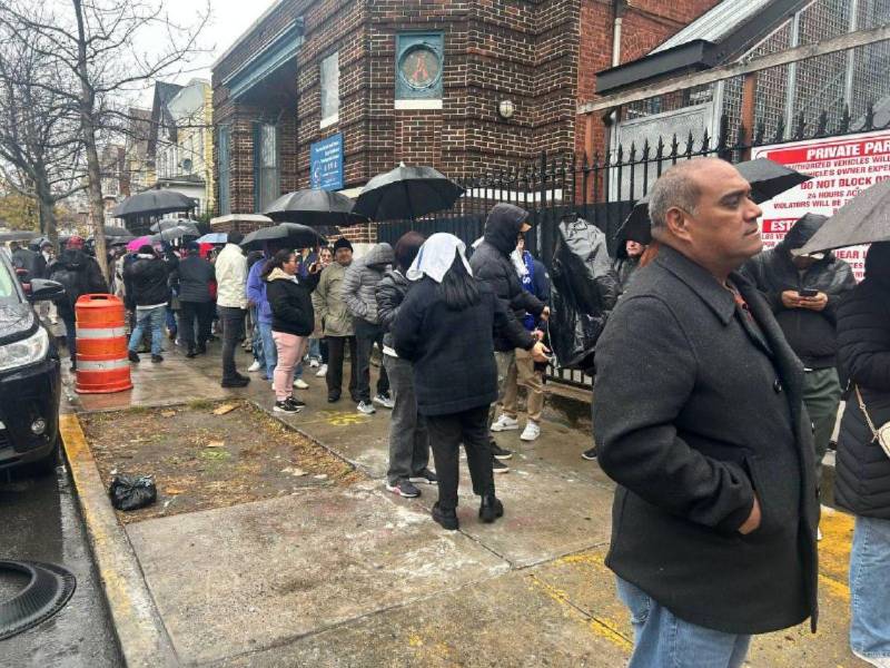 Centro de votación en Queens, Nueva York