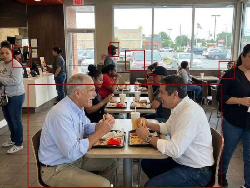 Inconsistencias detectadas por LA PRENSA Verifica durante un análisis visual.