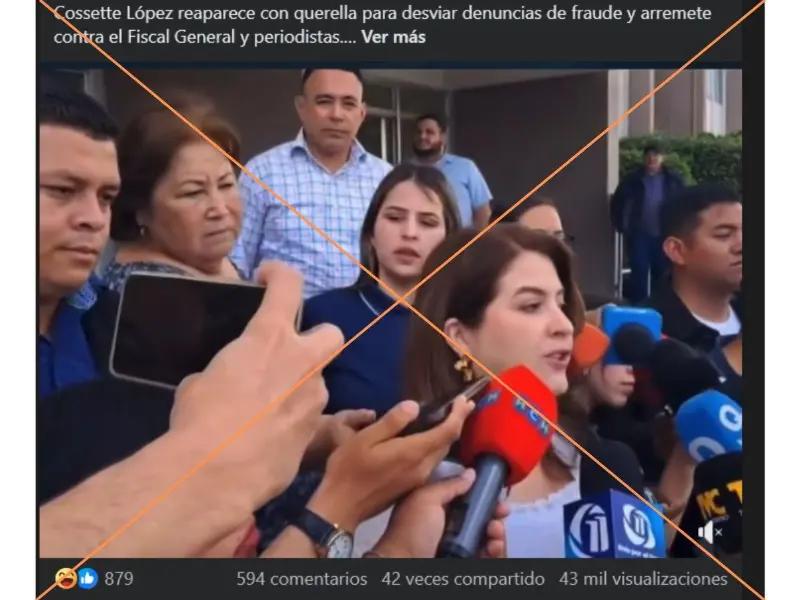 Captura de pantalla a una publicación en Facebook hecha el 1 de enero del 2026.