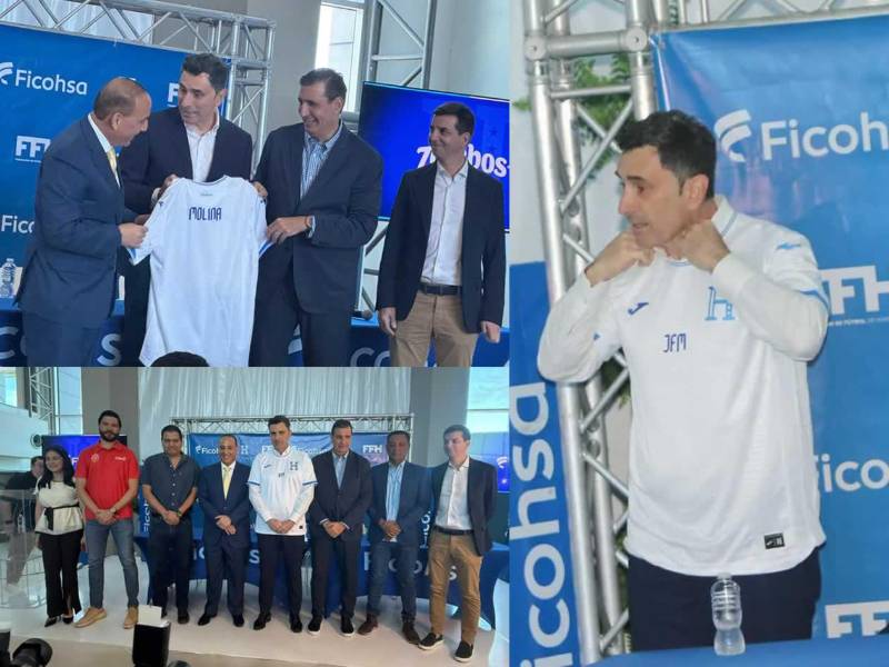 El español José Francisco Molina fue presentado como nuevo entrenador de la Selección de Honduras. Vivió un incómodo momento y la única persona que lo acompaña en el país.