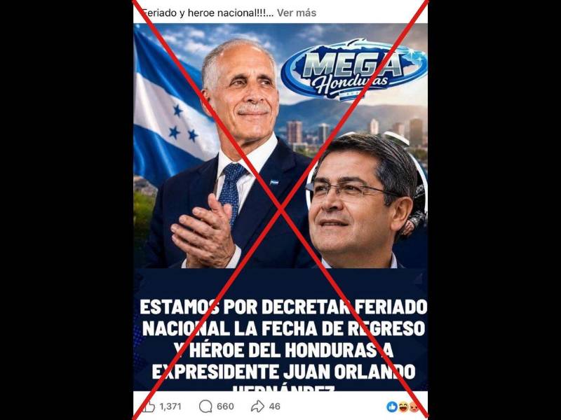 Captura de pantalla a una publicación de Facebook hecha el 20 de julio de 2026.
