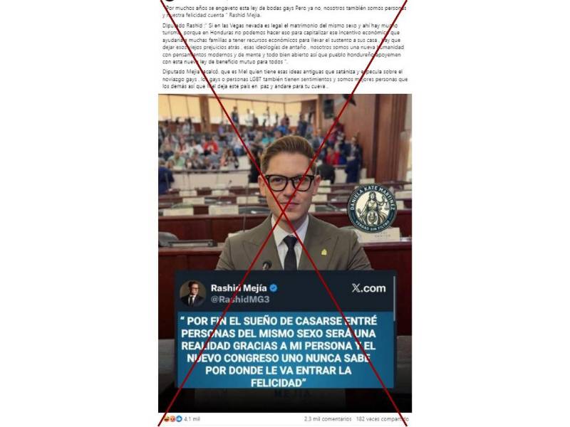 Captura de pantalla a una publicación de Facebook hecha el 29 de enero de 2026.