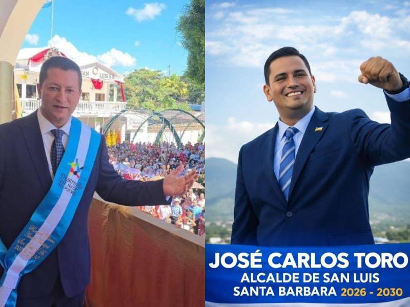 Ronmel Rivera durante el acto de toma de posesión en San Luis, Santa Bárbara. José Carlos Toro tomará posesión de su cargo en las próximas horas.