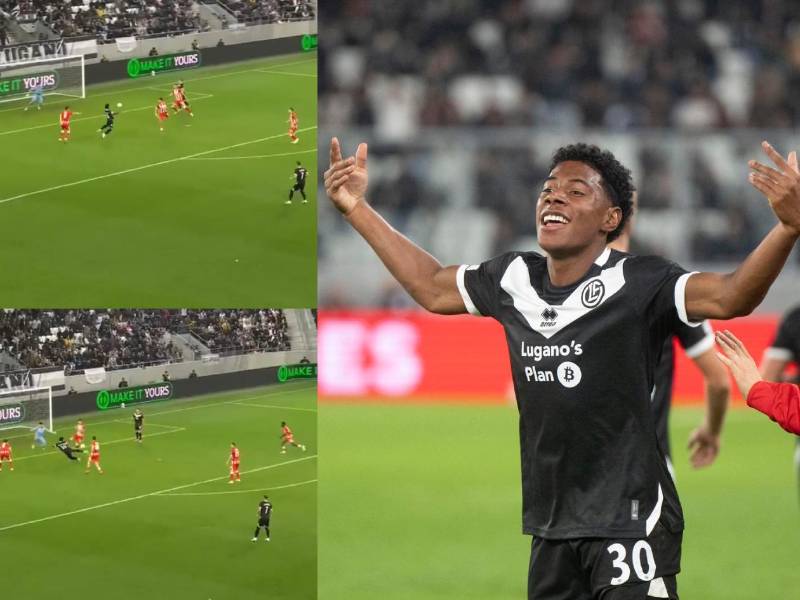Dereck Moncada fue el encargado de anotar el empate para el Lugano en el triunfo en Conference League.