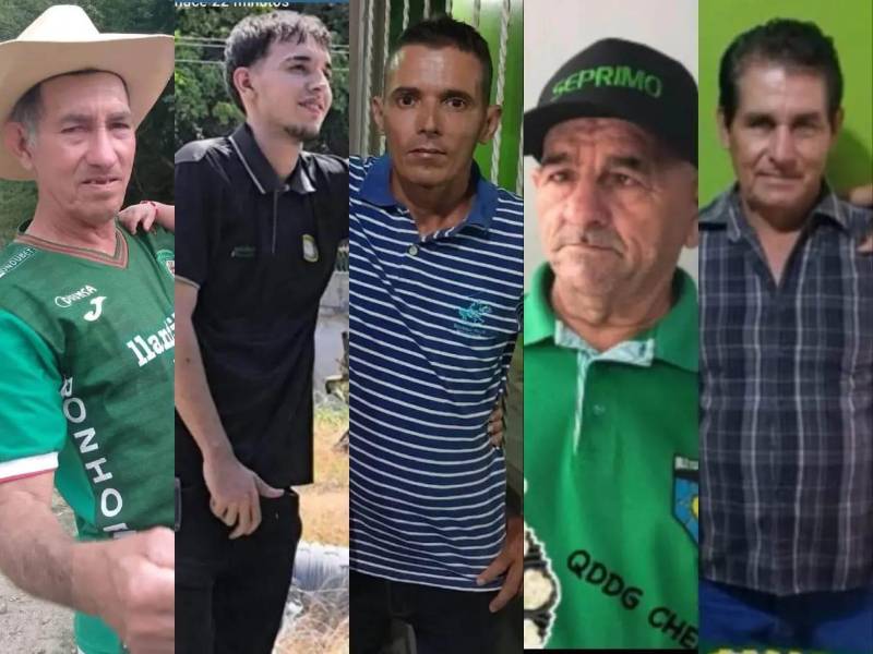 Seis de las ocho víctimas eran primos. Residían en la aldea Loma Larga de Colinas, Santa Bárbara.