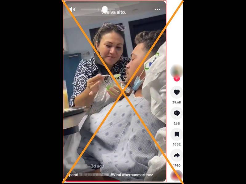 Captura de pantalla a una publicación de TikTok hecha el 23 de abril de 2026.