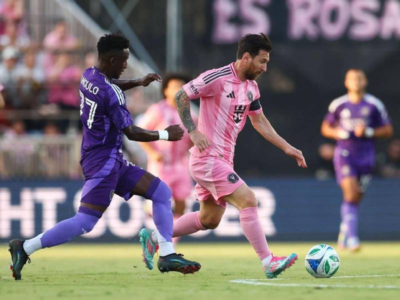 Leo Messi, durante el partido contra el Orlando City.