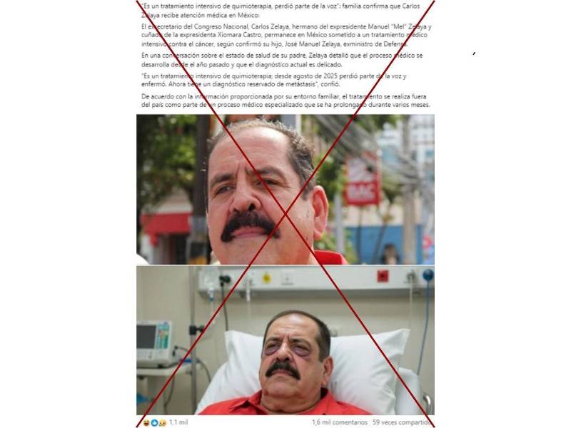 Captura de pantalla a una publicación de Facebook hecha el 6 de marzo de 2026.