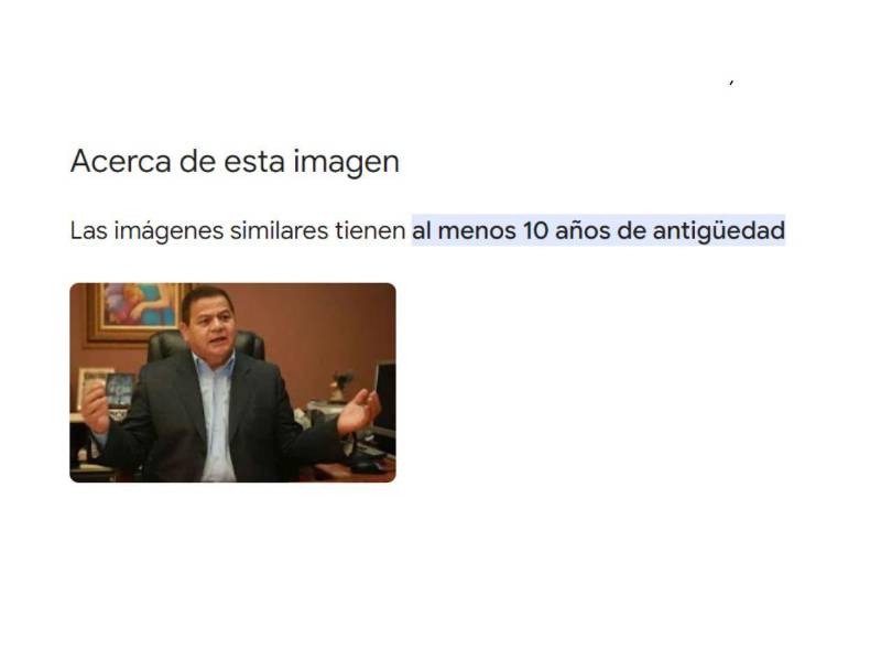 Captura de pantalla a la sección de acerca de esta imagen en Google.