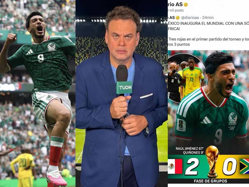 La victoria de México sobre Sudáfrica dio la vuelta al mundo y los principales medios internacionales destacaron el debut del Tri en la Copa Mundial. David Faitelson no quedó contento y lanzó advertencia.