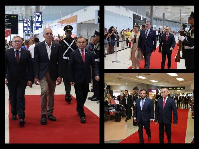 Arribo a Panamá del presidente de Guatemala, Bernardo Arévalo; el presidente de Honduras, Nasry Asfura Zablah; y el vicepresidente de El Salvador, Félix Ulloa el 21 de junio de 2026.