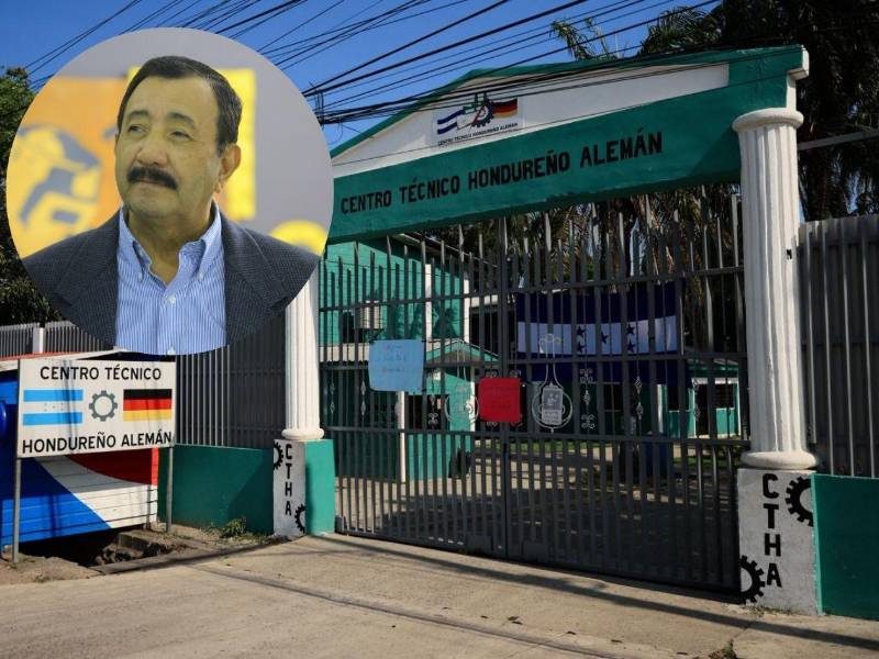 Estudiantes del Centro Técnico Alemán se tomaron las instalaciones este lunes 4 de mayo.