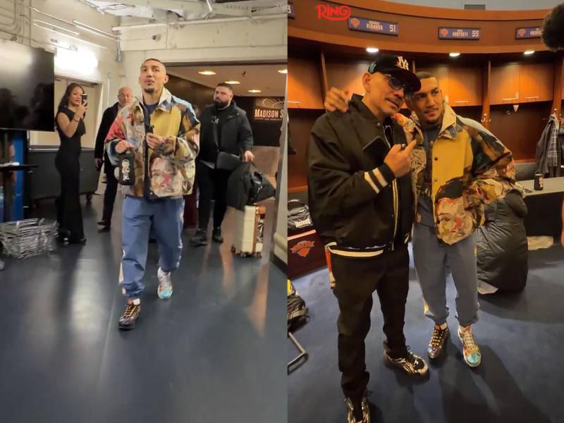 Así fue la llegada de Teófimo López para su pelea pelea de esta noche contra Shakur Stevenson en el Madison Square Garden de Nueva York.