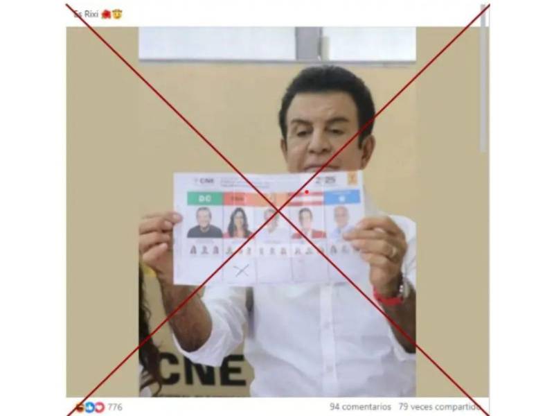 Captura de pantalla a una publicación de Facebook hecha el 30 de noviembre de 2025.