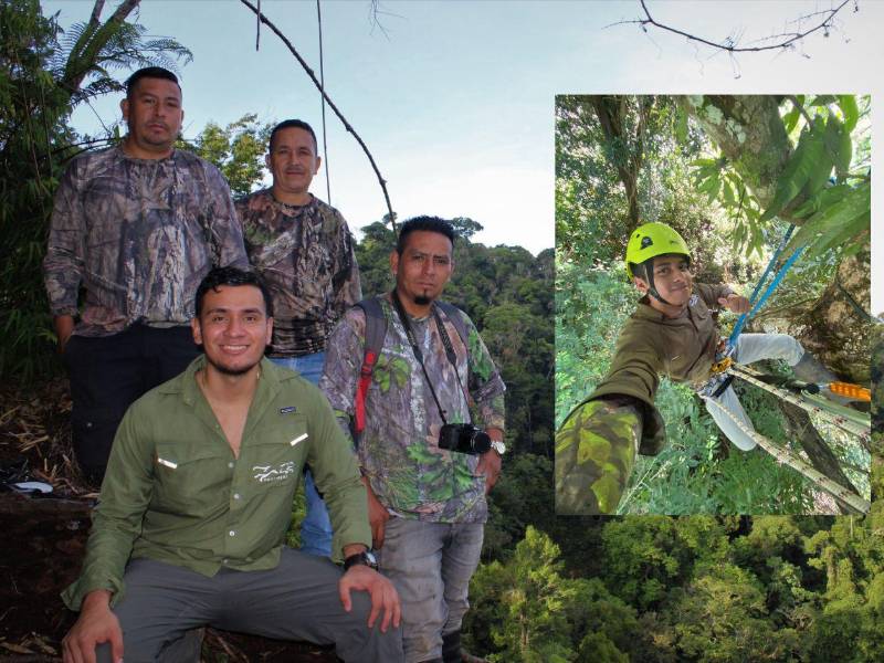 Guardabosques recorren la cordillera de El Merendón en jornadas extenuantes para monitorear la fauna y proteger corredores clave del jaguar, muchas veces en condiciones adversas y con recursos limitados.