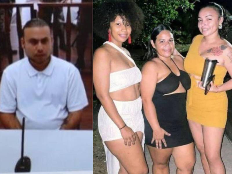 Gilbert Reyes, acusado de femicidio y asesinato contra tres mujeres en Roatán, muy poco contesta las consultas en el juicio y solo agacha la cabeza, de acuerdo a la familia de las víctimas que testifican en el juicio en los juzgados de Roatán.