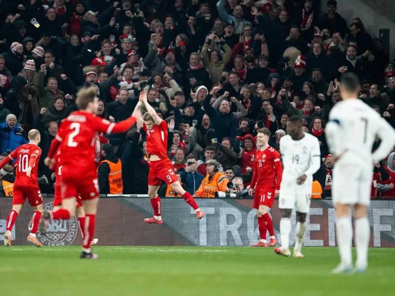 Portugal perdió 1-0 ante Dinamarca en la ida por un gol de Rasmus Hojlund, quien celebró al estilo de Cristiano Ronaldo.