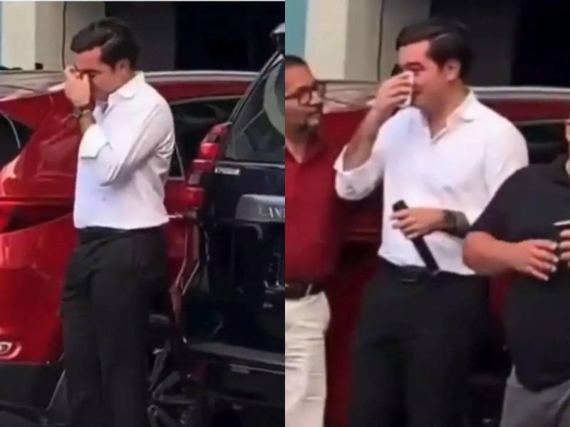 Octavio Pineda no ocultó sus lágrimas tras despedirse de su cargo.