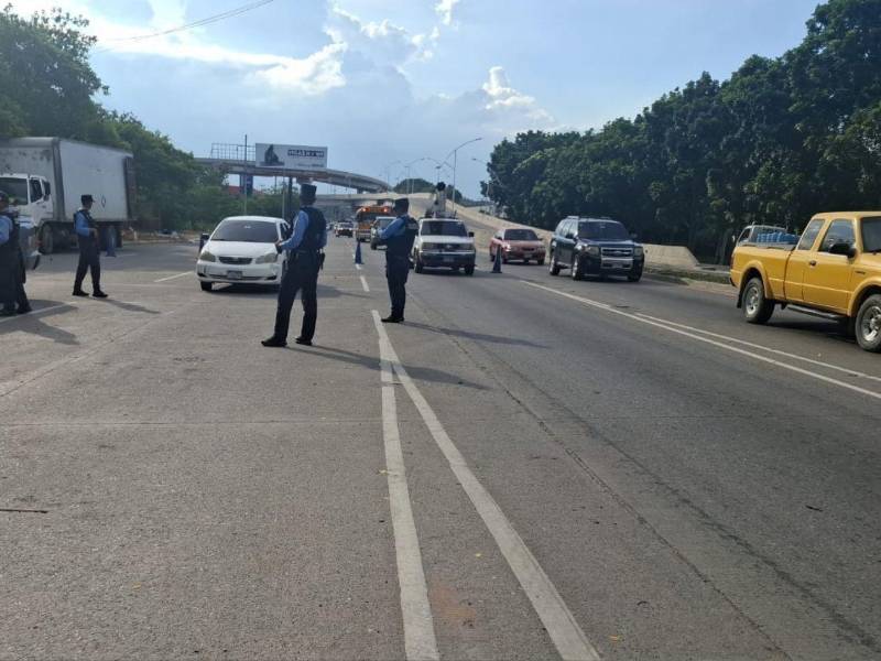 Las acciones de operatividad se han intensificado desde ayer en los ejes carreteros del valle de Sula.