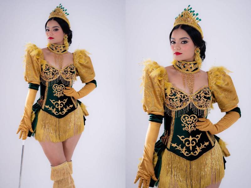 “Esmeralda Majestuosa” destaca por sus tonos verdes y dorados.