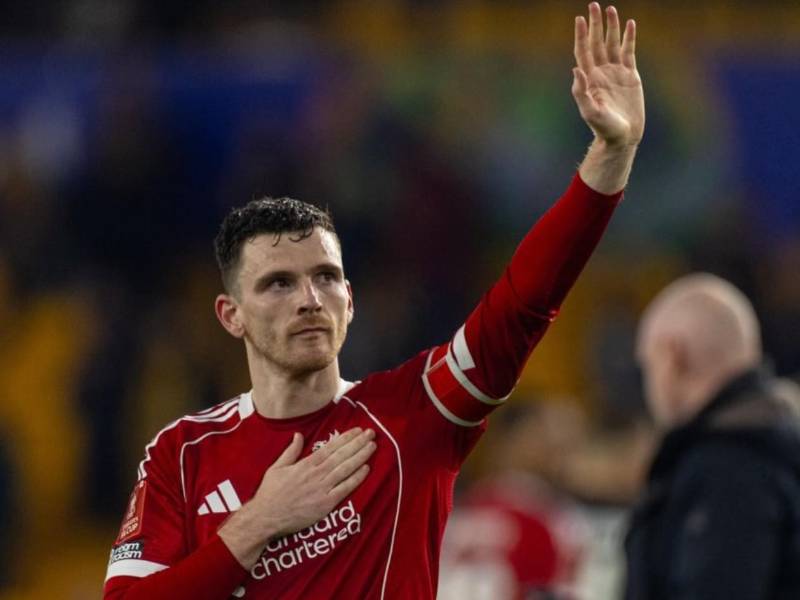 El lateral izquierdo Andrew Robertson dirá adiós al Liverpool tras el final de la presente campaña.