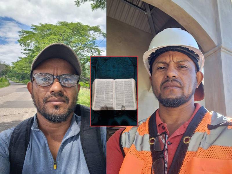 El hallazgo de una Biblia con una bala incrustada ha causado consternación tras el asesinato del pastor Malcon Oduber Hernández, de 46 años, quien fue encontrado muerto junto a otra persona en una construcción de Catacamas, Olancho.
