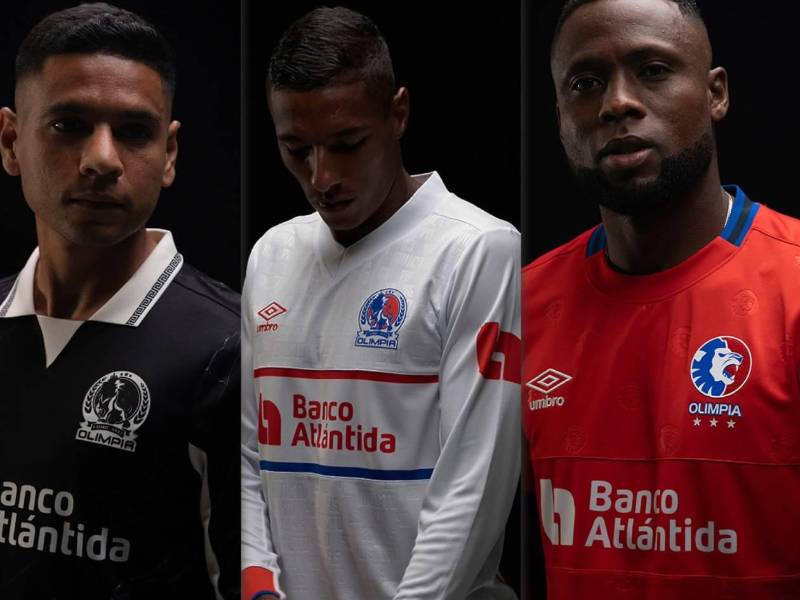Las nuevas camisetas del Olimpia para la próxima campaña.