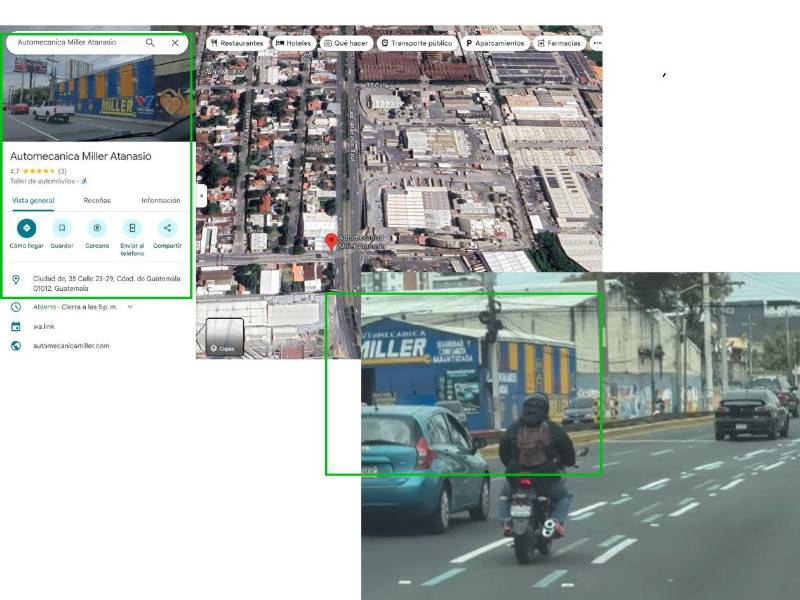 Captura de pantalla a la ubicación en Google Street View.