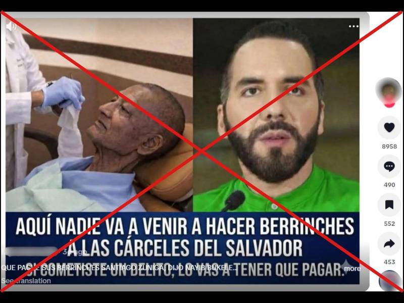 Captura de pantalla a una publicación de TikTok hecha el 20 de abril de 2026.