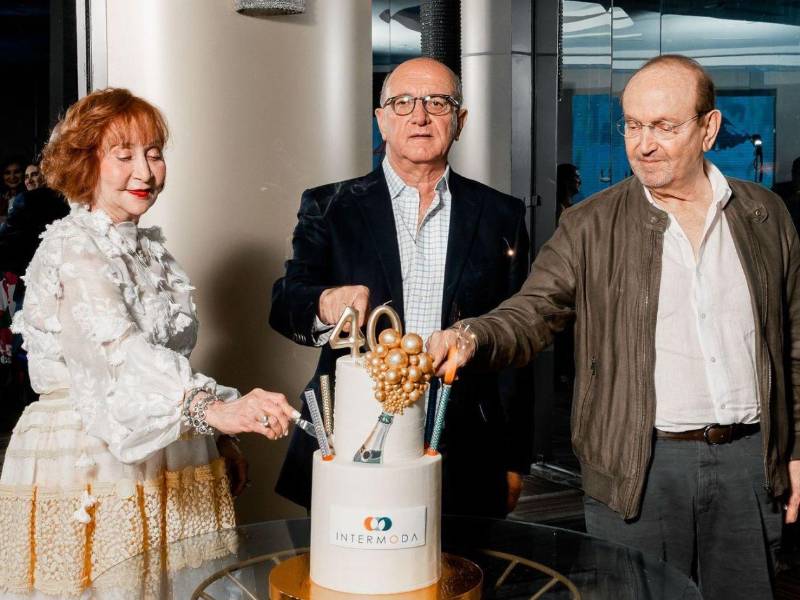 Chahin durante un evento de Intermoda.