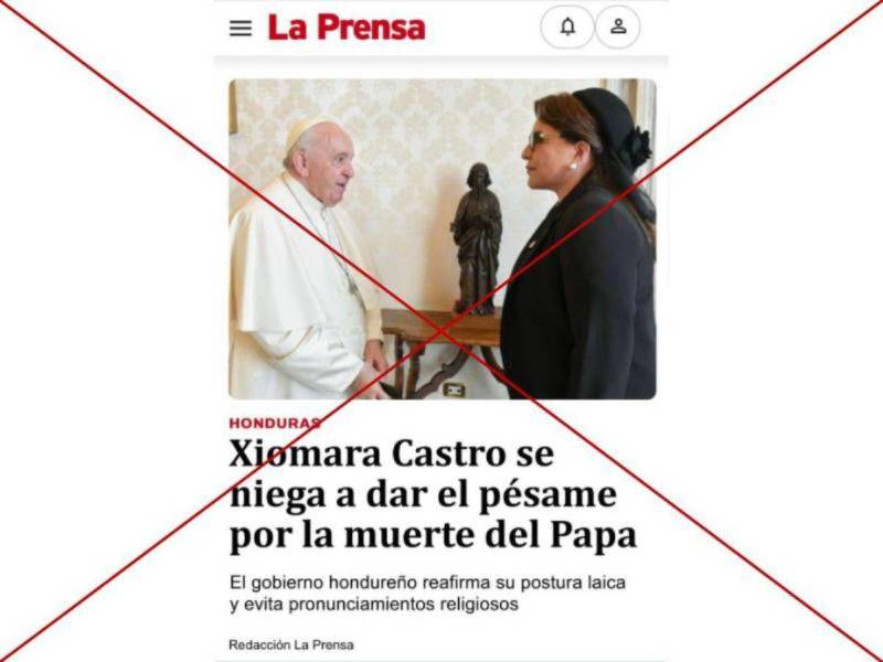 Captura de pantalla a una publicacion de X hecha el 23 de abril de 2025.