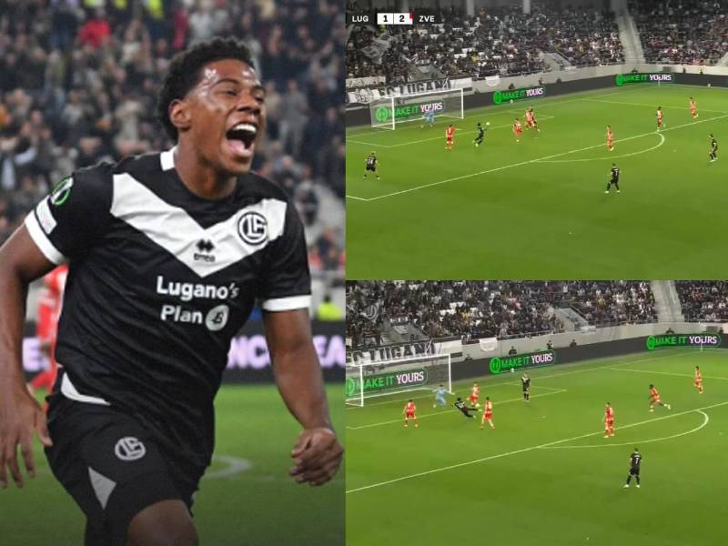 Dereck Moncada fue el encargado de anotar el empate para el Lugano en el triunfo en Conference League.