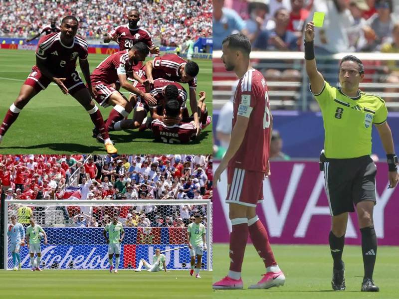 Las imágenes el histórico partido del Mundial 2026 que pitó el árbitro hondureño Saíd Martínez, protagonista del Qatar 1-1 Suiza por el Grupo B.