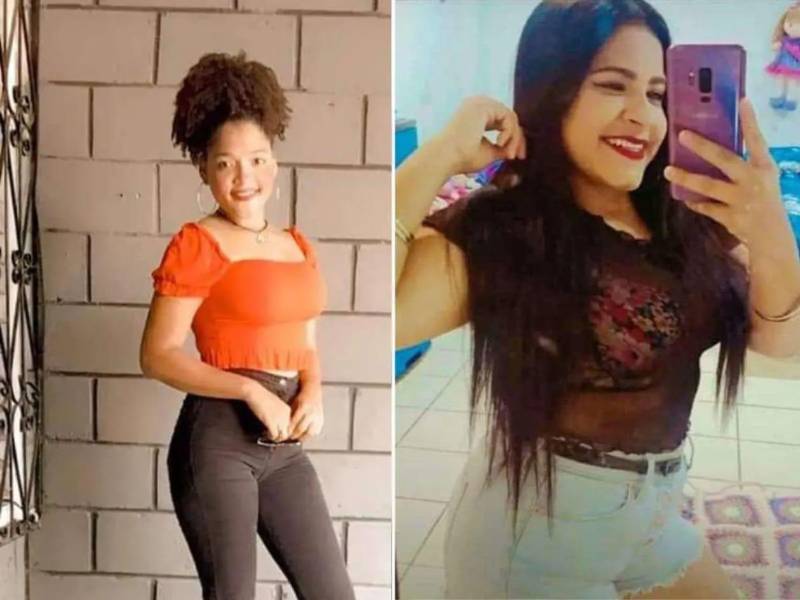 Génesis Nazareth Cerrato Montes (de 19) y Cinthia Carolina Castro Castañeda (de 26).