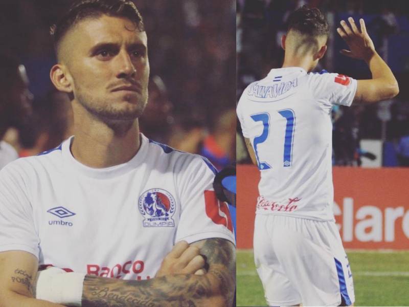 Esteban Espíndola vistió la camiseta del Olimpia en la Liga Nacional de Honduras.