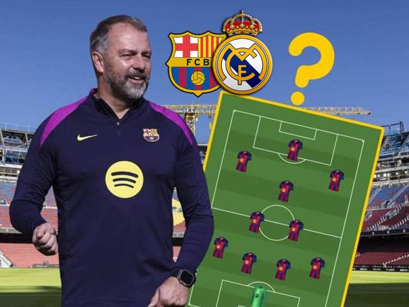 El Barcelona disputa este domingo el Clásico en el Camp Nou, donde espera dar el golpe definitivo al Real Madrid y conquistar el título de la Liga Española 2025-2026. Flick apostará por un once muy competitivo y con sorpresas.