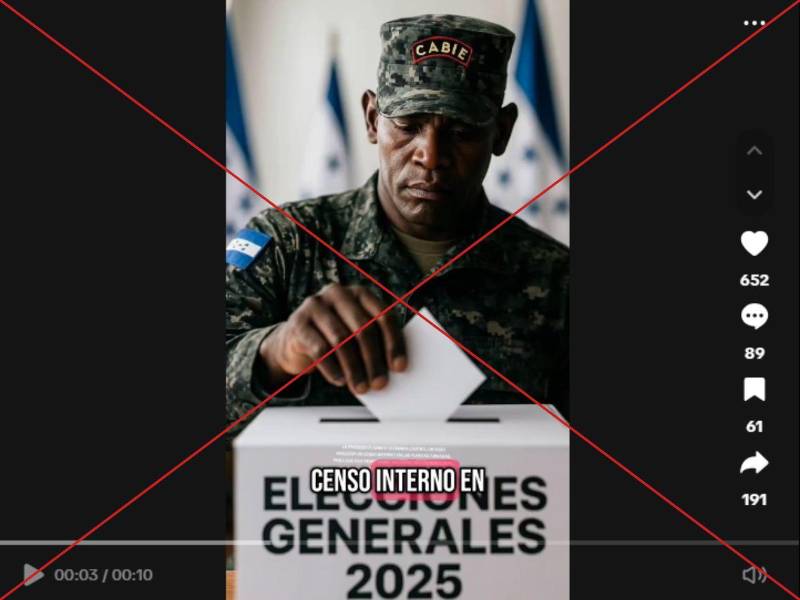 Captura de pantalla a una publicacion de TikTok hecha el 26 de junio de 2025.