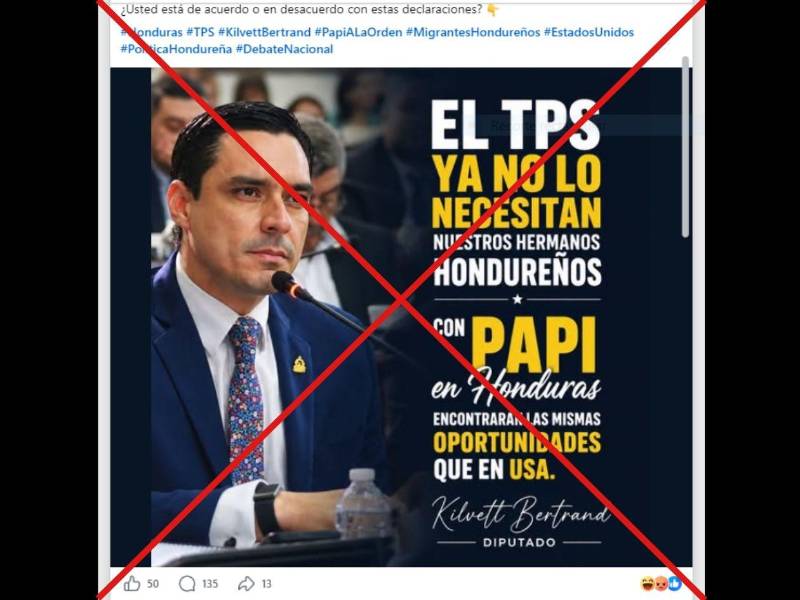 Captura de pantalla a una publicación de Facebook hecha el 18 de agosto de 2026.