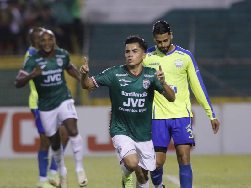 Isaac Castillo derribó el muro del Olancho FC y puso en ventaja al Marathón.