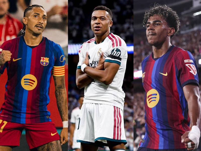 Así marcha la tabla de goleadores de la Liga Española 2026-2027 tras el hat-trick de Raphinha que se aleja de Mbappé y Lamine Yamal en la lucha por el Pichichi.
