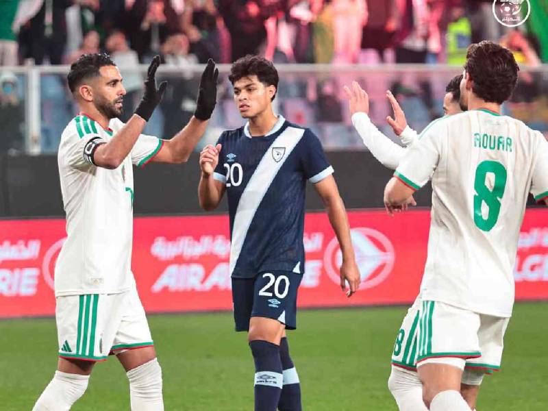 Guatemala no supo reaccionar y se llevo una paliza por parte de Argelia.