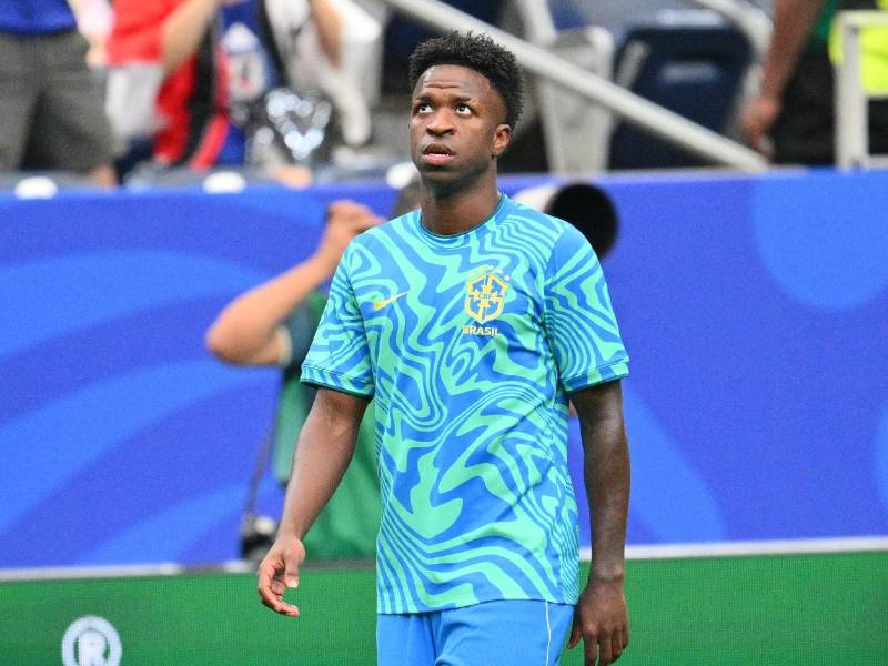 Vinicius Junior es la máxima figura en el ataque de la selección de Brasil.