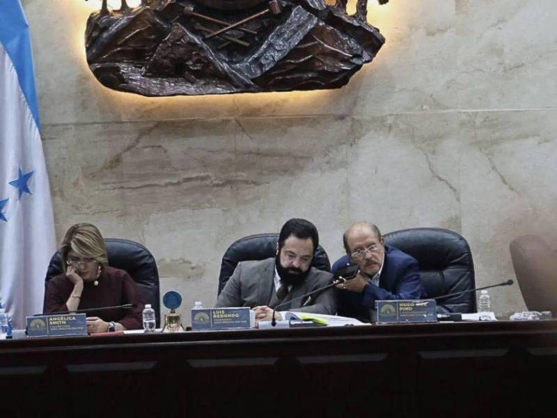 Foto de referencia de la Junta Directiva saliente del Congreso Nacional presidida por Luis Redondo.