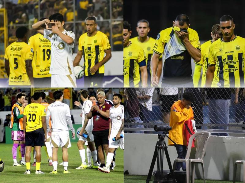 Las imágenes de la humillante goleada que sufrió el Real España (1-6) contra Los Angeles FC en la ida de la primera ronda de la Concacaf Champions Cup, en el estadio Morazán.
