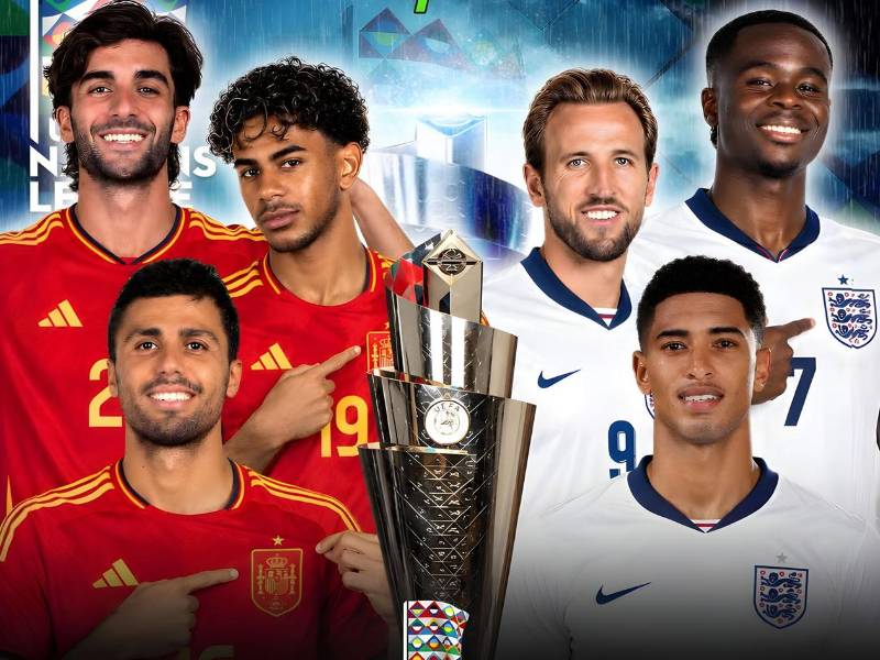 Inglaterra y España se miden en la primera jornada de la UEFA Nations League.