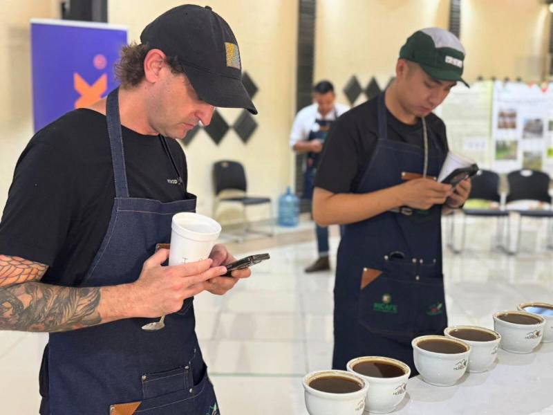 El panel internacional estuvo conformado por profesionales provenientes de países como Noruega, Corea del Sur, Japón, España, Nueva Zelanda, Arabia Saudita, Estados Unidos, China y Colombia. Dos catadores son hondureños.