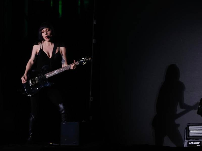 La cantante y compositora estadounidense Lady Gaga participa en un ensayo, previo a su concierto, en Río de Janeiro (Brasil). Imagen de archivo.