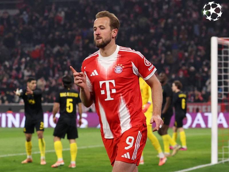 Harry Kane anotó dos goles para el triunfo del Bayern Múnich.